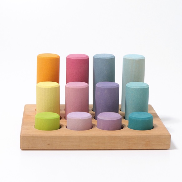 Grimms Steckspiel Kleine Walzen Pastell